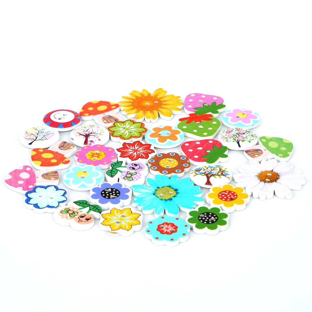 50 шт./Лот деревянные пуговицы 20 35 мм|wooden buttons|buttons mixwood buttons mix |