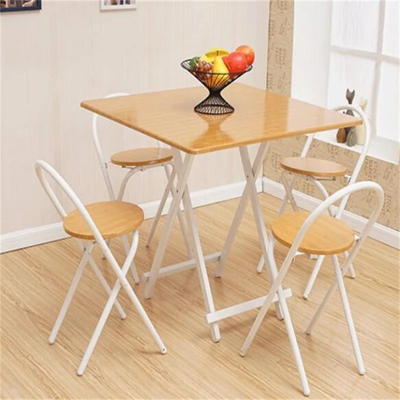 80*80*74CM Portable Outdoor Picnic Table Folding Square Negotiating Table Modern Fashion Dining Table Leisure Coffee Bar Table