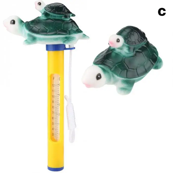 Newly Floating Pool Thermometer Cartoon Cute For Spa Bath Swimming Pools Hot Tub Fish Pond 19ing