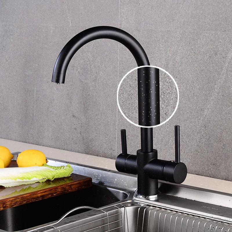 kitchen faucet with filtered water water filter taps Double Bend right angle Faucet brass made drinking water faucet sink tap