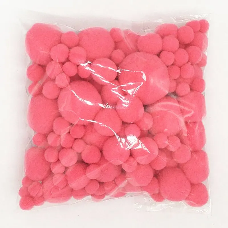 20 г влейте Размеры Pom Poms 8/10/15/20/25/30 мм DIY ручной работы из мягкого меха Полный шар Pompones отмечание праздника украшение аксессуары