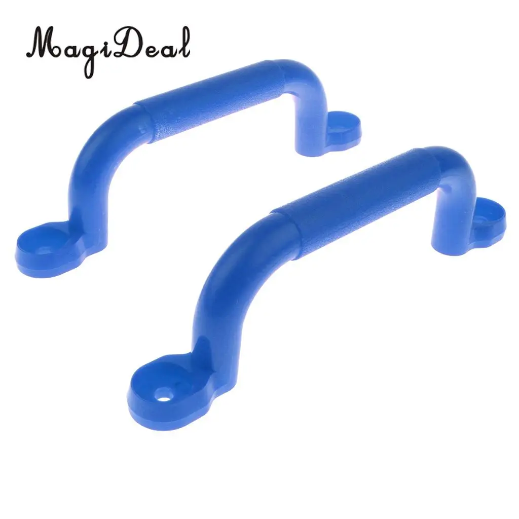 4 Pairs Durable Plastic Safety Nonslip Handle with Fixing Screws Kits Kids Outdoor Climbing Frame Wall Accessory