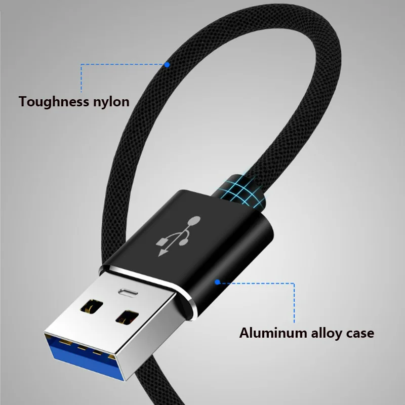 1 м USB Удлинительный кабель супер скорость USB 3,0 кабель синхронизации данных удлинитель Кабель удлинитель шнура провод для ноутбука ПК клавиатура принтер