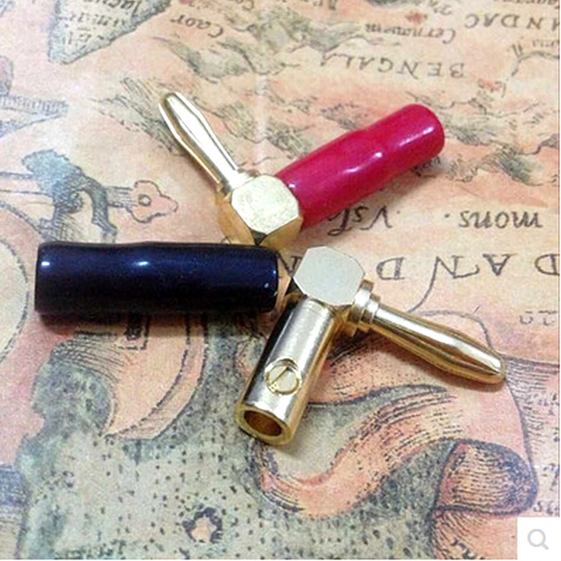 

Binding Post Banana Speaker Plug 1pc Red Black Connector Amplifier Terminal L type Banana plugs Jack Tools