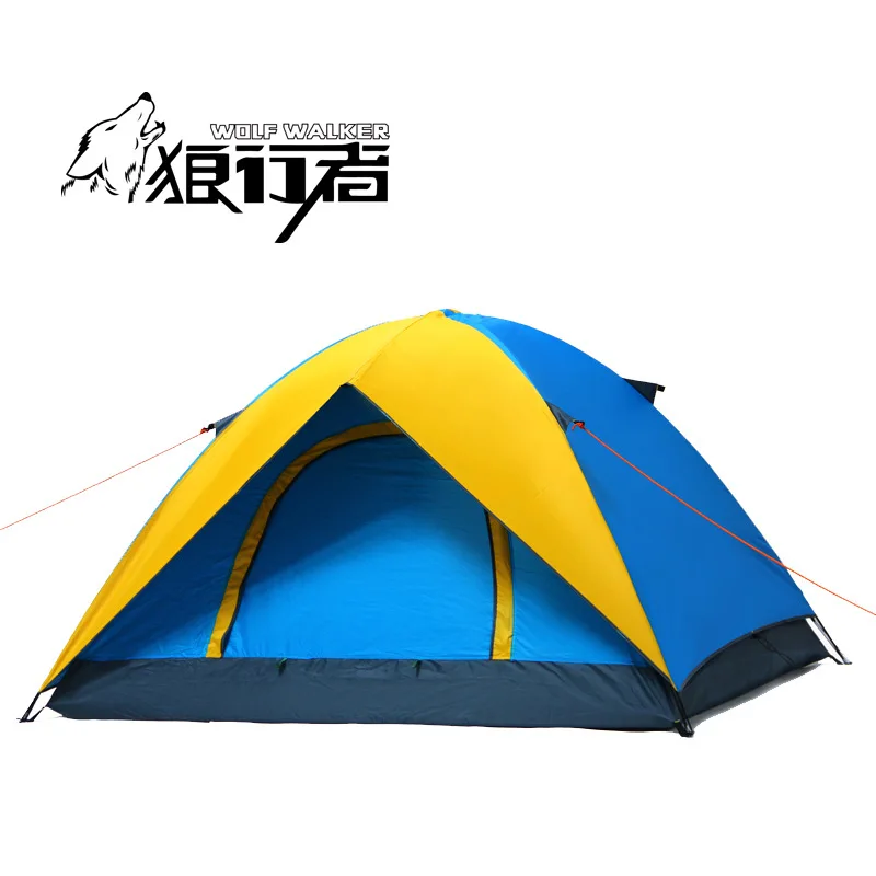 2-3 person Windproof Waterproof Anti UV Double Layer Tent Ultralight Outdoor Hiking Camping Tent Picnic tent with Carrying Bag