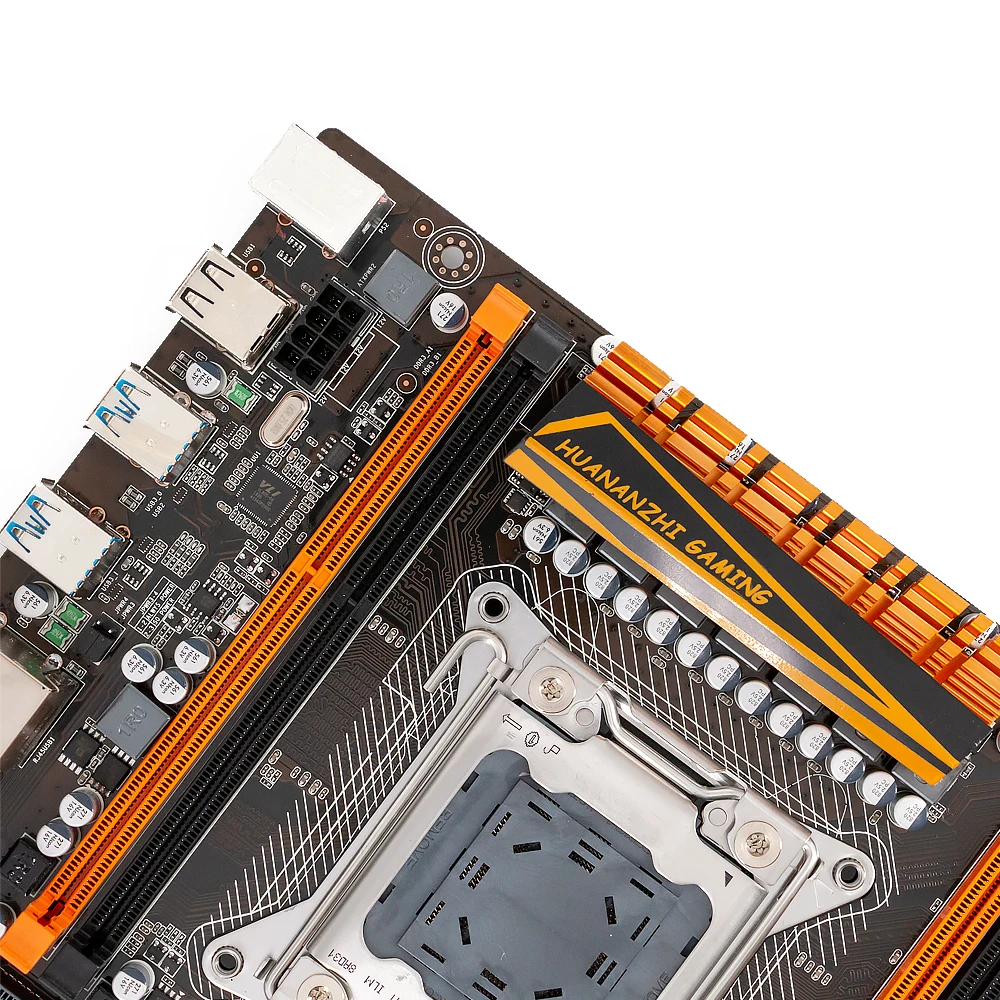 Huanan Zhi X79 DELUXE материнская плата для Intel LGA 2011 2660V2 2680V2 DDR3 1333/1600/1866 МГц 64 Гб M.2 NVME 3* PCI-E SLI блок питания ATX Mainboad