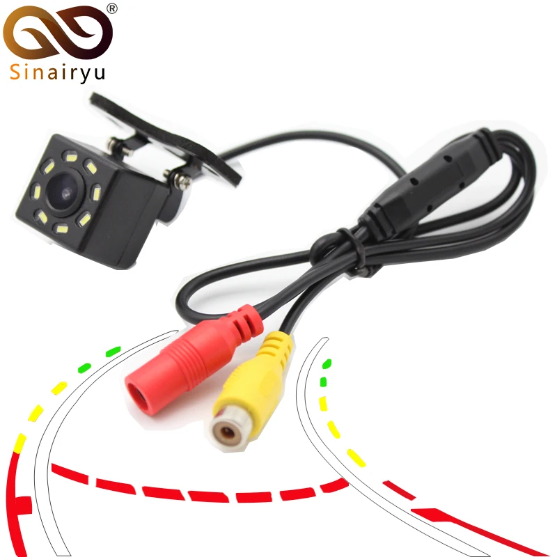 

Sinairyu Intelligent Dynamic Trajectory Tracks Rear View Camera HD CCD Reverse Backup Camera Auto Reversing Parking Assistance