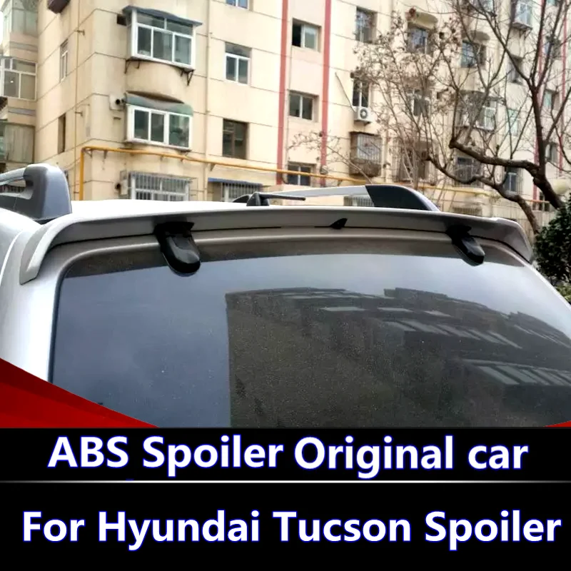 Для Hyundai Tucson спойлер 2005 2012 Высокое качество абс материал заднее крыло автомобиля