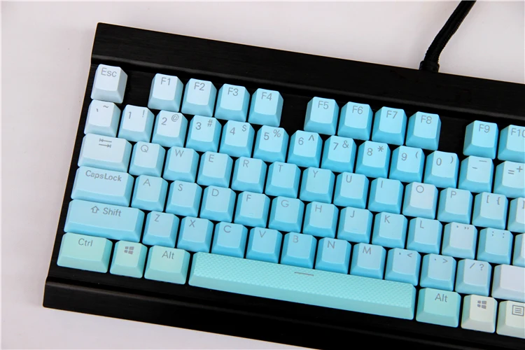PBT деграде двойной Цвет полупрозрачные колпачки механическая клавиатура клавишный колпачок для Corsair K65 K70 logitech G710 + OEM высота