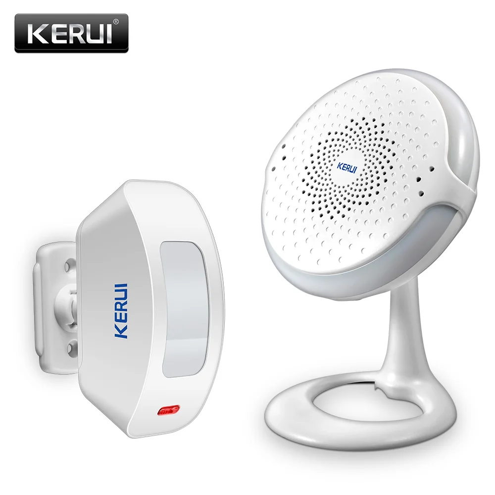 

2017 KERUI M8 Colorful Light Doorbell 52 Songs Optional Customized Melody Wireless Motion Detection Alarm System Chime Doorbell