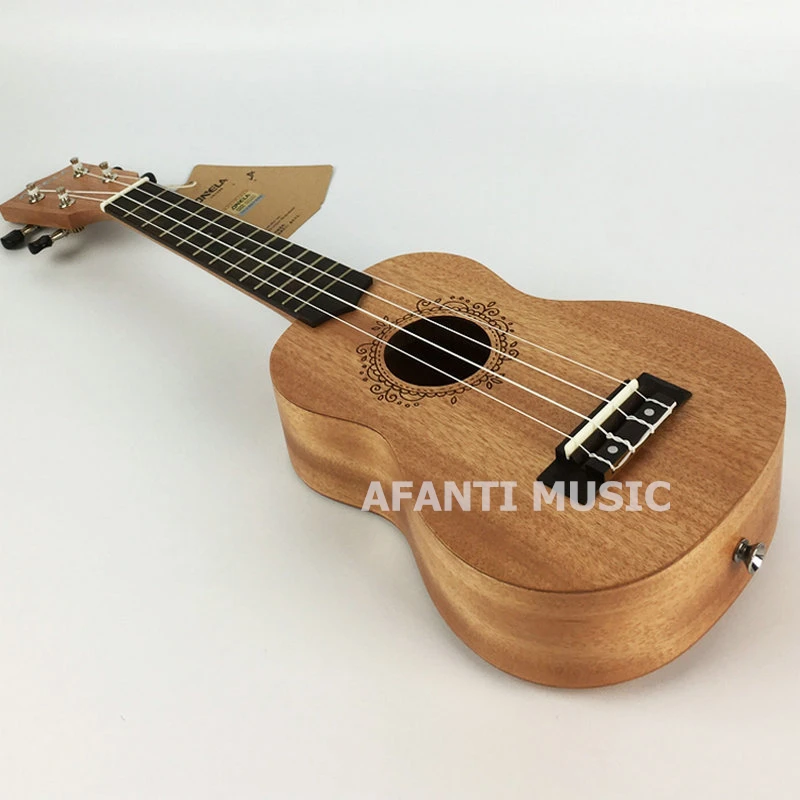 Afanti музыка красное дерево/21 дюймов Гавайские гитары укулеле(dga-218