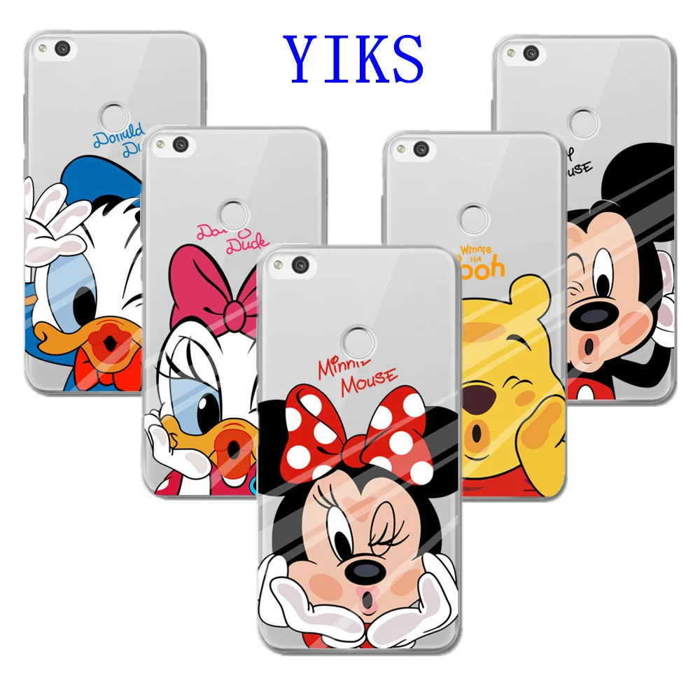 

For Funda Huawei Ascend P8 Lite 2017 Case Minnie Mickey Soft Silicon Back Cover 2017 New arrival Coque For huawei p8 lite case