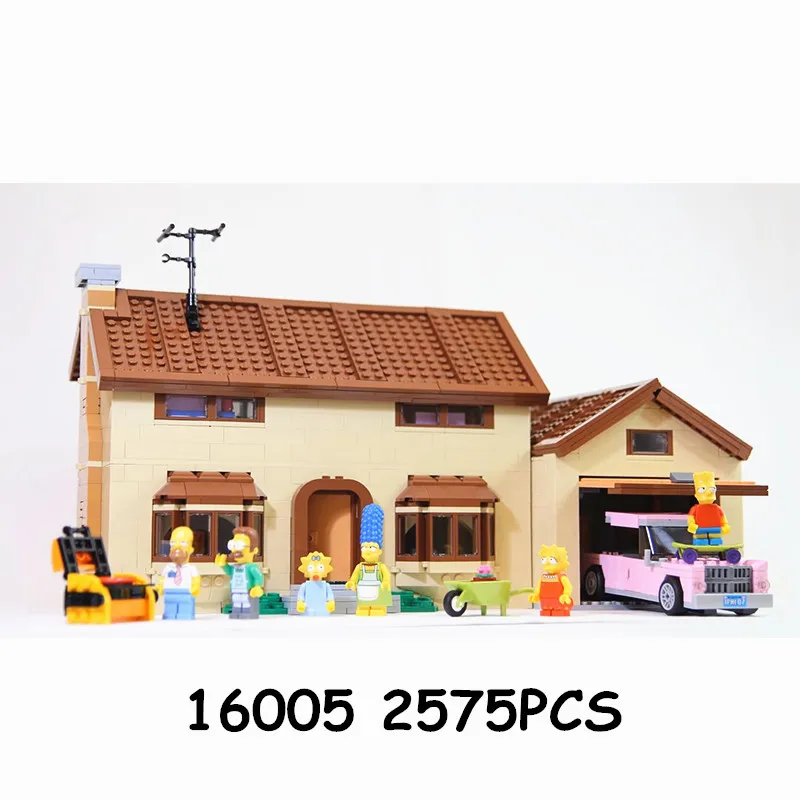 Lepinblocks 16005 16004 игрушка из фильма город создатель Kwik-E-Mart король друг дом строительные блоки 71006 71016 игрушки Дети король подарок