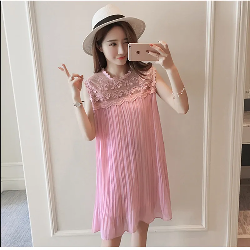 gjsxyl Maternity Dress Dress Maternity 2018 Summer New Chiffon Pleated Sleeveless Maternity Dress Loose Long Maternity Dress gjsxyl Maternity Dress Dress Maternity 2018 Summer New Chiffon Pleated Sleeveless Maternity Dress Loose Long Maternity Dress
