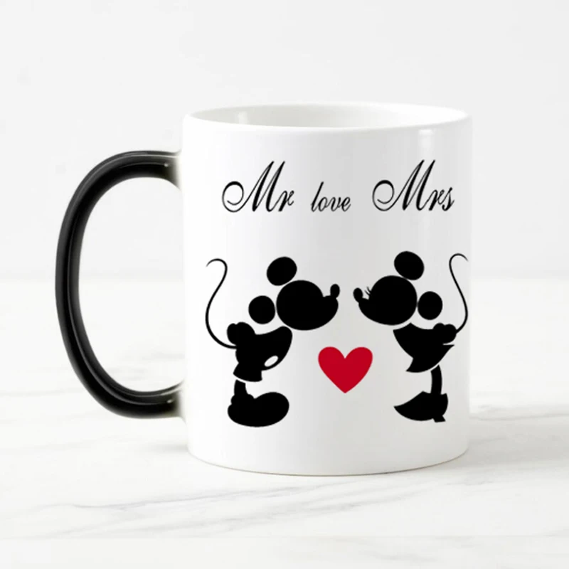 Free Shipping Funny Mouse Color Changing Coffee Mug Magic Heat
