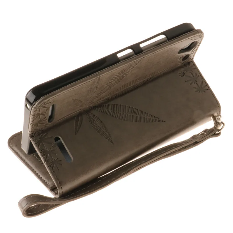 Howanni кленовый лист тиснением кожаный чехол для Lenovo Vibe K5 случае 5.0 дюймов Чехол