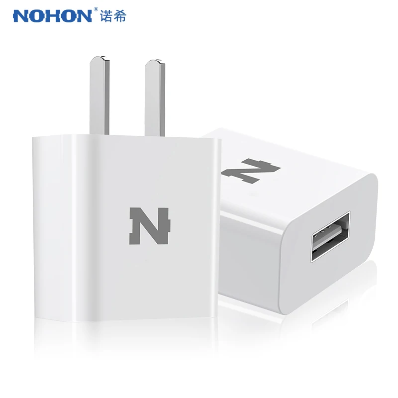 NOHON 5V 1A Универсальное зарядное USB Зарядное устройство адаптер стены Портативный штепсельная вилка американского стандарта мобильного телефона Зарядное устройство для iPhone xiaomi samsung Телефоны - Тип штекера: США