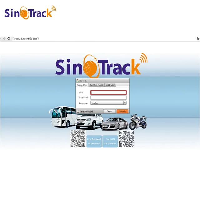 Login Account of GPS Tracking Software GPS Fleet Management Server based  based Real Time
