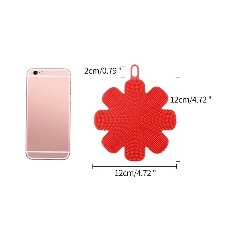 Cepillo de Limpieza de silicona cocina accesorios para Limpieza Pan suave colgar Limpieza Hogar cepillo de Limpieza no tóxicos cepillos