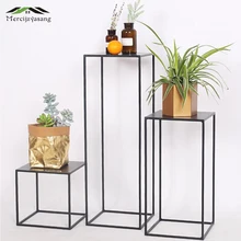 3 шт./лот, цветочные вазы, напольная металлическая ваза, растительный сушеный цветочный держатель, цветочный горшок, дорожный поводок для украшения дома/свадьбы, коридора, G178