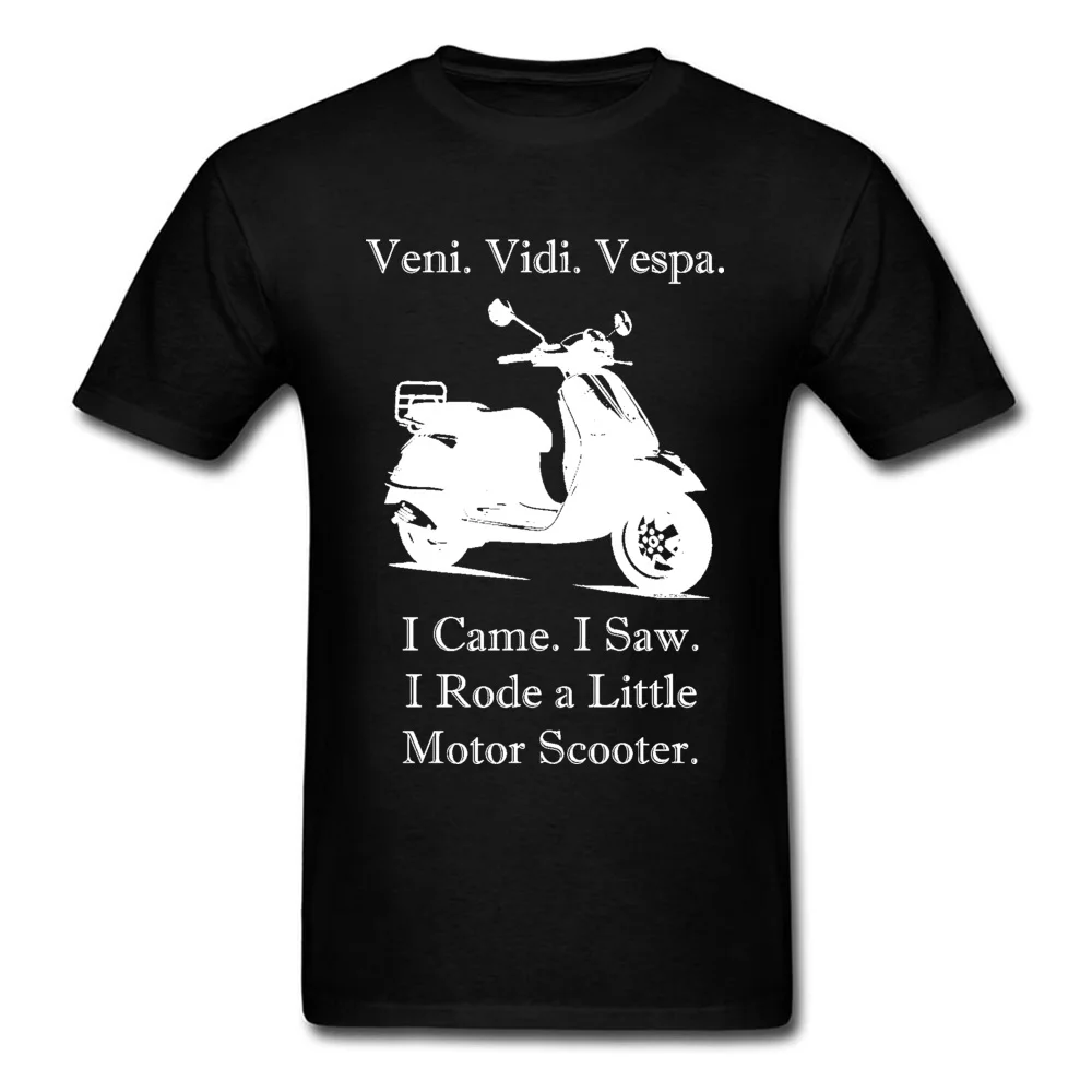Veni Vidi Vespa Piaggio мотоциклетная футболка с мотором для авто скутера чоппера черные