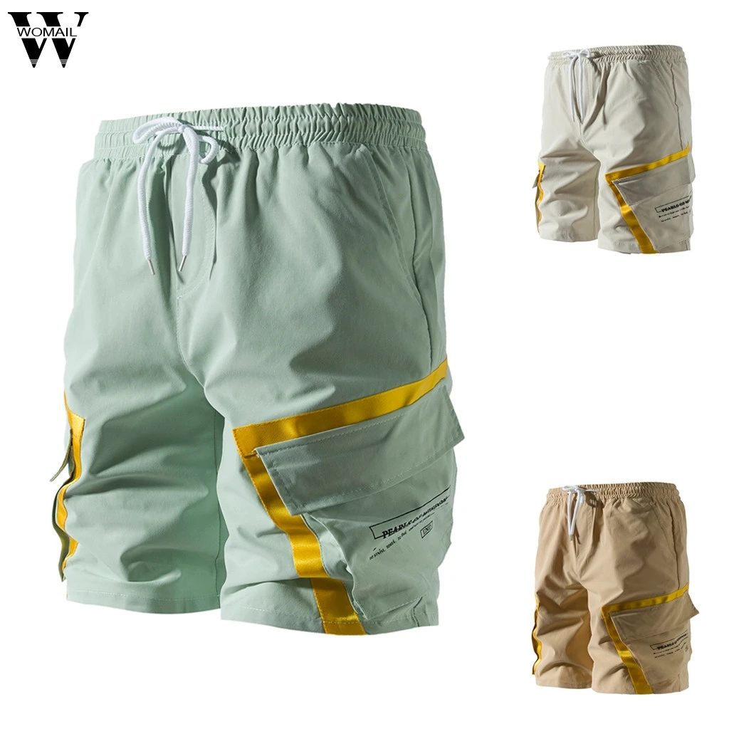 Womail шорты мужские летние модные с карманами Карго рабочие ветрозащитные шорты с несколькими карманами крутые повседневные спортивные шорты M527