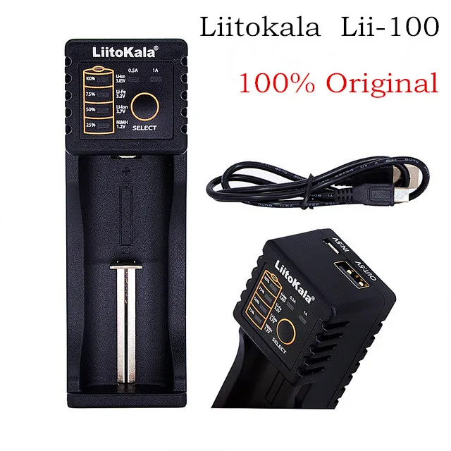 Зарядное устройство Liitokala 100% для 1 2 В/3 в/3 7 в/4 25 В 18650/26650/18350/16340/18500/AA/AAA Ni MH
