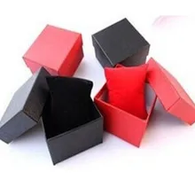 Без логотипа коробка для часов, обычный стиль красный и черный коробка, для крышки и защиты часов, Подарочная посылка