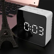 

Multifunction Temperature Display LED Mirror Alarm Clock Digital Clock Snooze Display Time Night Led Light L3