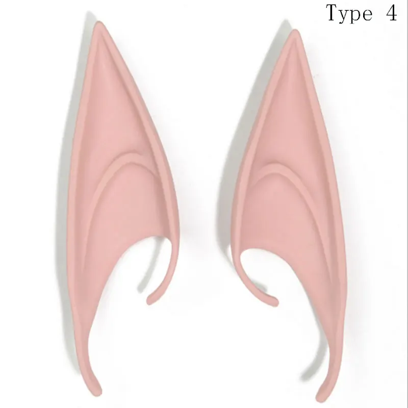 

1 Pair Mysterious Angel Elf Ears fairy Cosplay Accessories Halloween Party Latex Soft Pointed Prosthetic False ears