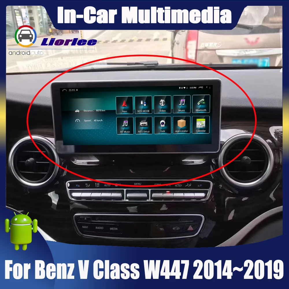 Android Сенсорный экран для Mercedes Benz V Class W447~ автомобильный Радио Bluetooth gps навигация WiFi экран