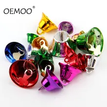 Cloches de Jingle en métal colorées, perles amples, décoration de fête de Festival/décorations d'arbre de noël/accessoires d'artisanat DIY