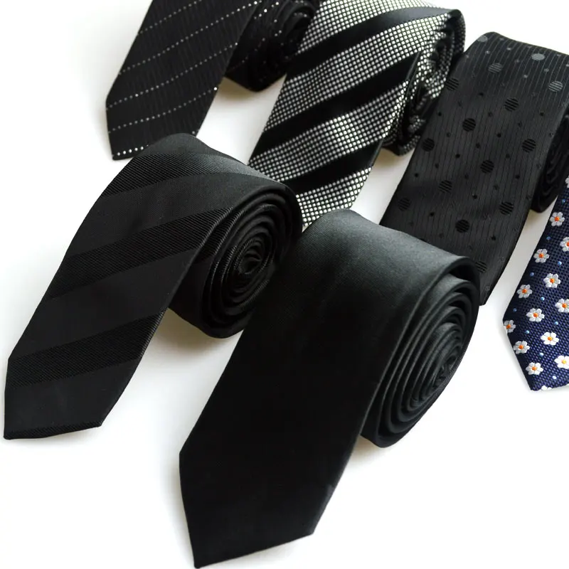 

1 Piece Korean British Style 5cm Neck Tie Slim Narrow Casual Dot Striped Party Club Salon Pub For Men Women Groom Waiter Waitres