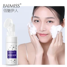 купить! BAIMISS Очищающая щетка для лица + моющее средство с аминокислотами Мусс Глубокое мытье лица Увлажне Луч