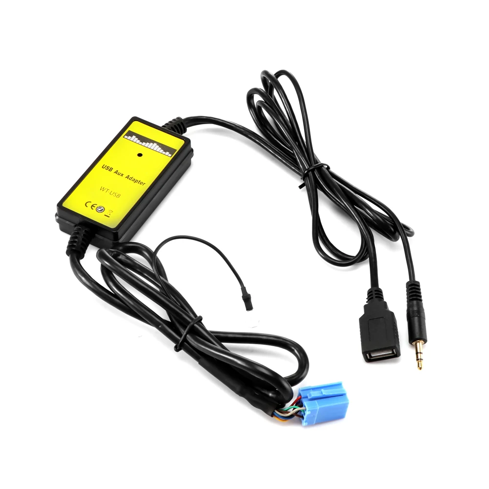 Автомобильный MP3 USB AUX адаптер 3,5 мм AUX Интерфейс чейнджер