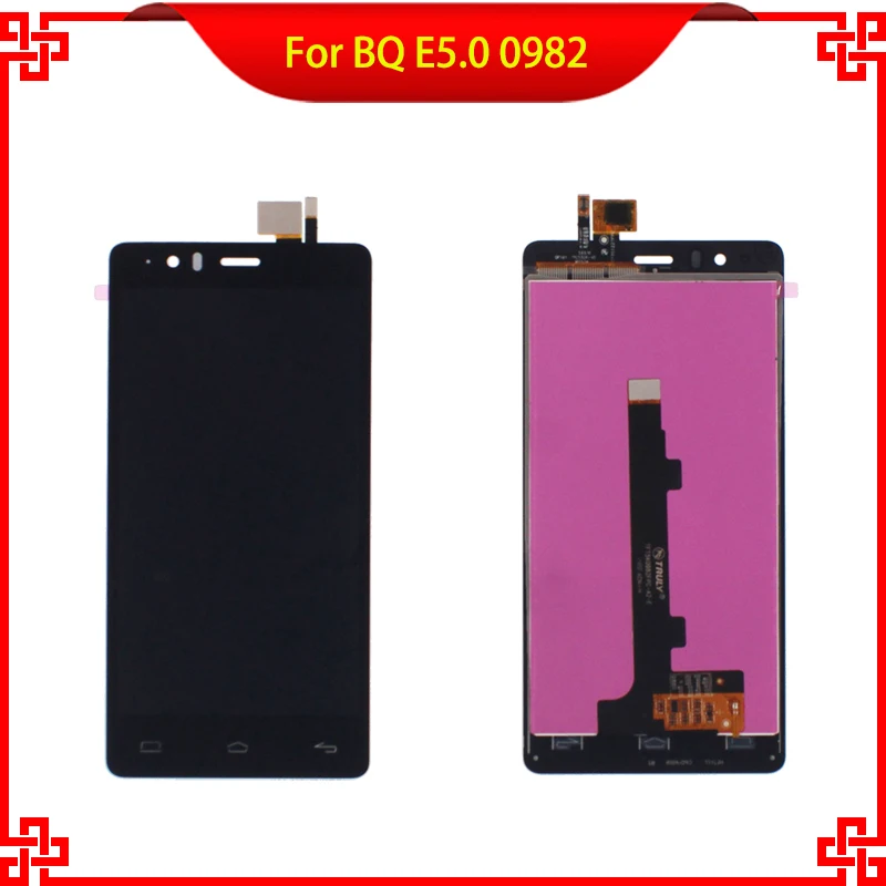 10PC/Lot LCD Display Touch Screen 100% Tested For BQ Aquaris BQ E5 E5.0 0982 Mobile Phone LCD Free Shipping