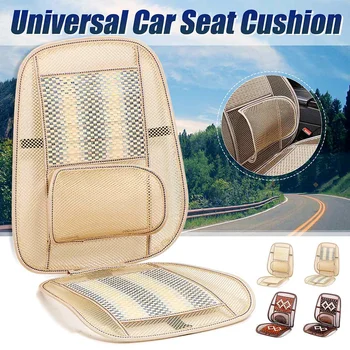 

New Bamboo Breathable Mesh Car Seat Cover Pad for most cars Home Summer Cooling Pad Car Seat Cushion Waist Massage Car Cushion