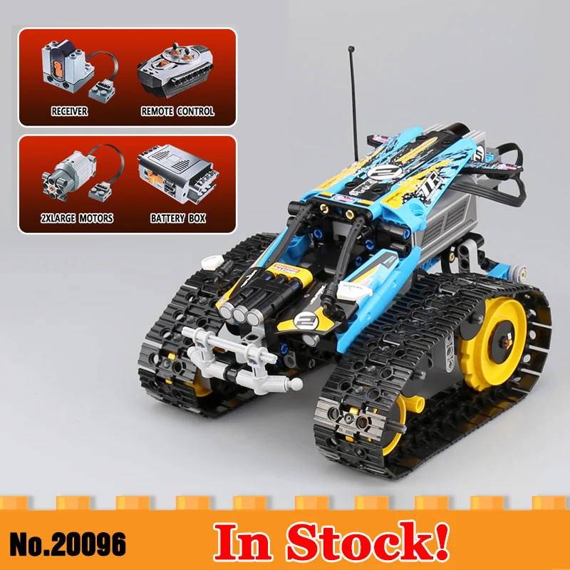 

20096 Technic Series Compatible With Legoe Technic 42095 Remote-Controlled Stunt Racer Building Blocks Bricks Kid Toys Christmas