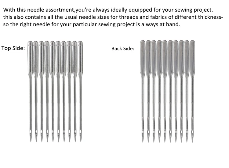 HAX1 100 шт. швейные иглы универсальные 15x1 130x705H смешанный набор для упаковки швейных аксессуаров для всех фирменных домашних швейных машин