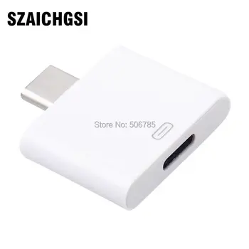 

SZAICHGSI wholesale 500pcs 8Pin for iPhone 5 6 7 Female to USB 3.1 Type C Male Adapter for Cell Phone Tablet PC 8 Pin to Type C
