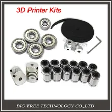 3d принтер reprap prusa i3 движение комплект gt2 шкив 608zz подшипник lm8uu 624zz подшипник