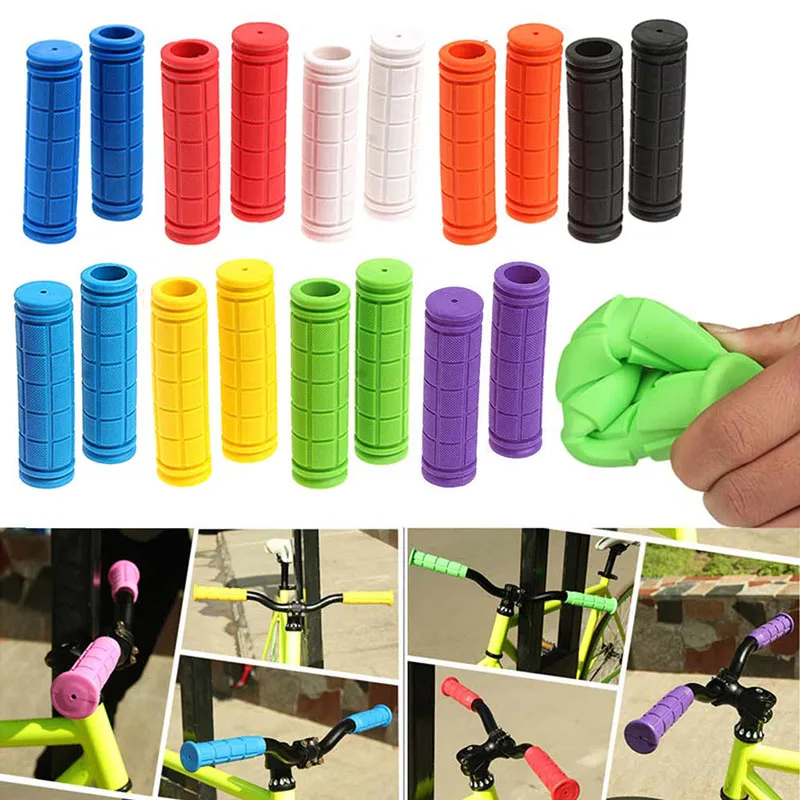 1 Pair Bicycle Handlebar Grips Soft Rubber Cycling X M Mountain Bike Scooter Fixed Gear Bar End Parts Accessory Tool 88 YS-BUY 1 Pair Bicycle Handlebar Grips Soft Rubber Cycling X M Mountain Bike Scooter Fixed Gear Bar End Parts Accessory Tool 88 YS-BUY