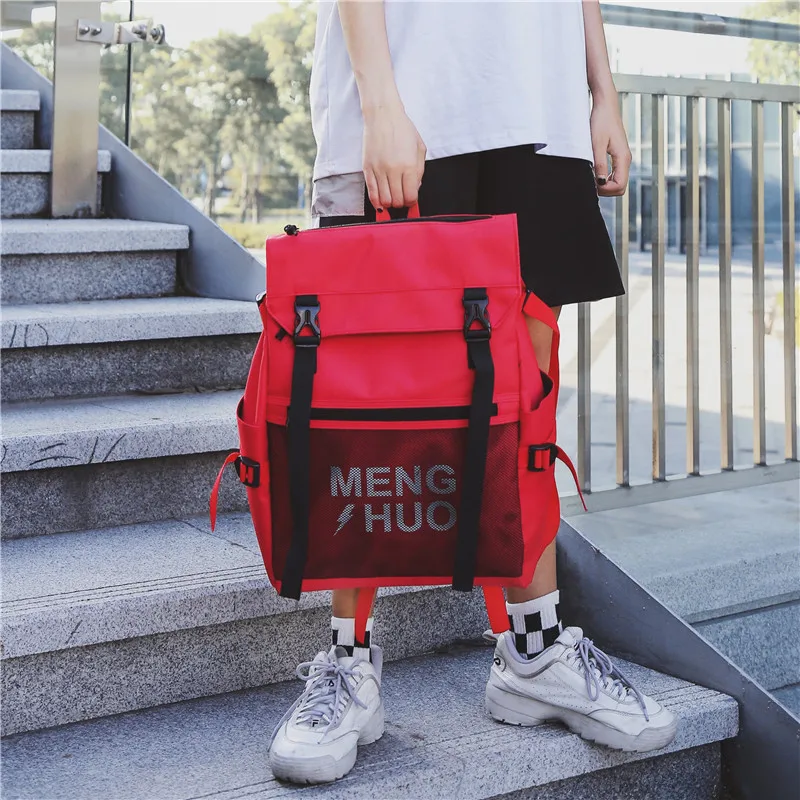 Menghuo Women Laptop Backpack Male School Backpacks Net Rucksacks Leisure for Teenager Travel Women Shoulder Mochilas School Bag (73)