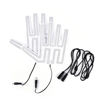 

1 Pair 18*18cmElement Warm Mittens Heater for Gloves Pad Gloves12VThermalWinter Outdoor Heated Pads Electric Heating