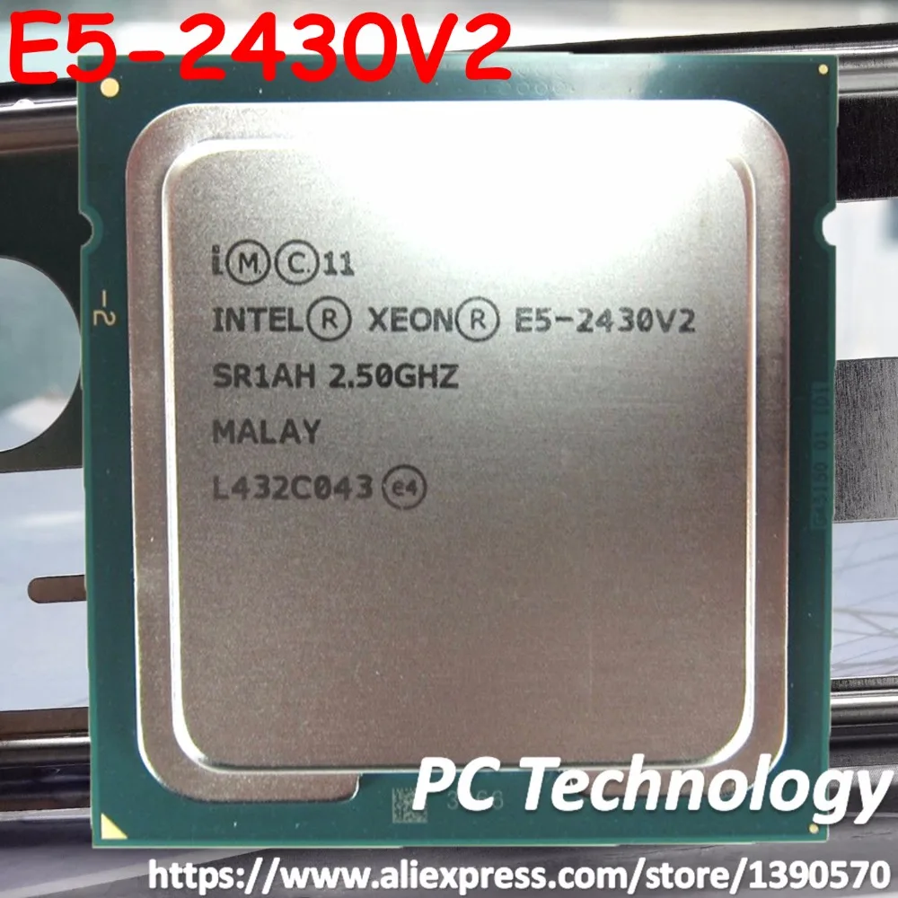 Оригинальный процессор Intel Xeon E5 2430V2 2 5 ГГц 6 ядер 15 Мб смарт кэш память 2430 V2 LGA1356 80 Вт