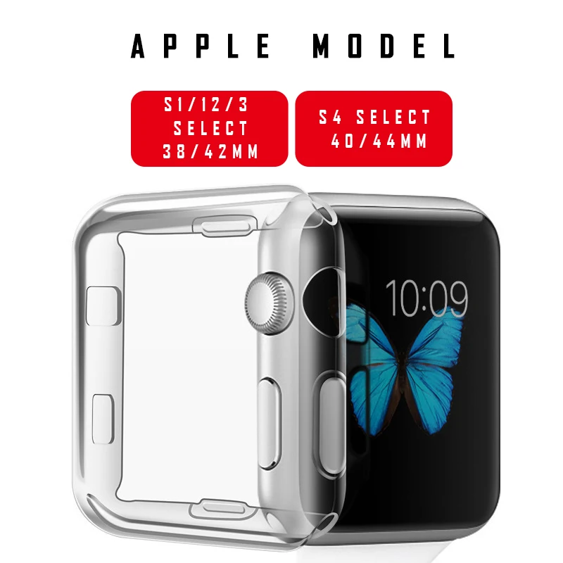 MDNEN протектор для Apple Watch чехол IWatch Series 4 3 2 1 с ультратонким ремешком из углеродного