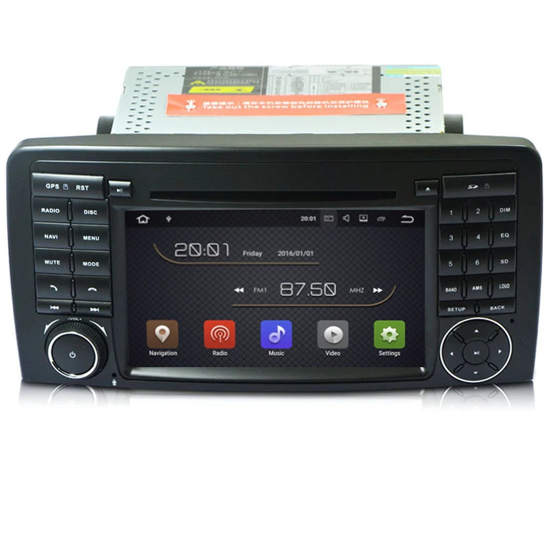Cheap 2G RAM Android 8.1 Car DVD GPS Navigation Radio For Mercedes Benz R Class W251 R300 R350 R63 Car radio stereo tape recorder 16