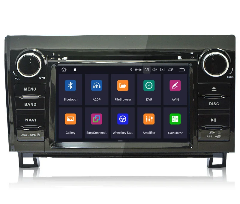Top COIKA 7" Android 9.0 Quad Core Car DVD Radio For Toyota Sequoia Tundra 2007-2013 Touch Stereo GPS Navi 2+16G RAM WIFI 4G BT RDS 1