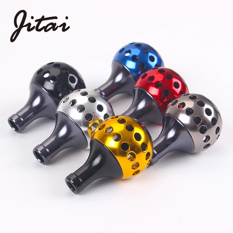 JITAI سبائك الألومنيوم الصيد بكرة المقابض للغزل بكرات الطعم الصب عجلات المعدني الكامل مقبض المقابض DIY الصيد بكرة الروك