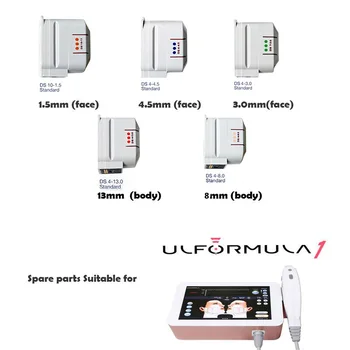 شراءHIFU خرطوشة ل Ulformula1 HIFU الموجات فوق الصوتية الوجه آلة مع 10000 طلقات العلاج رئيس استبدال محول خراطيش